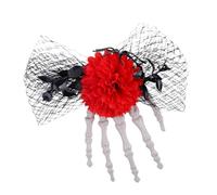 Barrettes à cheveux squelette gothiques - Accessoires pour cheveux du festival d'Halloween, pinces à cheveux à main squelette effrayantes | Couvre-chef d'horreur pour mascarade, fêtes costumées, cospl