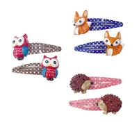 Barrettes à cheveux sur le thème des animaux de dessin animé - Jolie pince à cheveux solide et sécurisée - Pour différents âges et différentes coiffures
