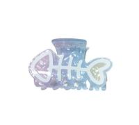 Barrettes à cheveux sur le thème des créatures marines pour femmes, respectueux de l'environnement, en acétate, rassemblement de plage, pince à cheveux bleue dégradée