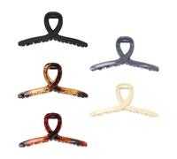 Barrettes à cheveux tendance pour femme, grandes pinces à cheveux antidérapantes, 5 pinces à cheveux tendance, accessoires de cheveux modernes pour les rendez-vous galants