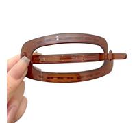 Barrettes à cheveux vintage pour femme - Solides et creuses - Ovales - Simplement torsadées - Accessoire de cheveux tendance - Accessoire de cheveux tendance