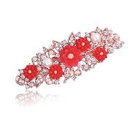 Barrettes à fleurs en résine - Barrette à cheveux mignonne (36 g)