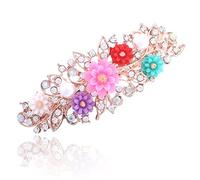Barrettes à fleurs en résine - Barrette à cheveux mignonne (36D)