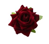 Barrettes à fleurs, pince cheveux en forme de rose, broche, for femmes, for mariée(Burgundy)