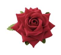 Barrettes à fleurs, pince cheveux en forme de rose, broche, for femmes, for mariée(Red)