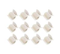 Barrettes à rouleau chaud for Salon de coiffure, 12 pièces/lot, pinces à cheveux bou s, isolation Prem, sans chaleur, accessoires for cheveux, outils de coiffure à faire soi-même(12pcs White)