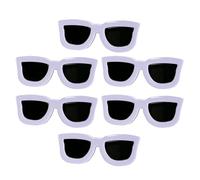 Barrettes Amusantes Lunettes pour Filles, Lot de 6, Noires | Pince Créative pour Franges, Plastique et Métal, Décoratif, Maintien des Mèches, Activités et Shopping