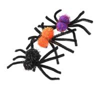 Barrettes Araignée en Plastique Fluff Halloween 3 Pièces | Effet Réaliste, Port Léger et Confortable, pour Garçon et Filles et Adultes