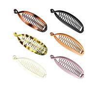 Barrettes Banana Pour Femmes 6 Pièces Outil de Coiffure à Double Peigne