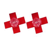 Barrettes croisées roses pour femme et fille des années 2000 Punk Résine Pince à cheveux Anime Côté épingle à cheveux Tous les décors de cheveux assortis 1/2 pièce