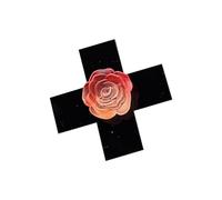 Barrettes croisées roses pour femme et fille des années 2000 Punk Résine Pince à cheveux Anime Côté épingle à cheveux Tous les décors de cheveux assortis 1/2 pièce