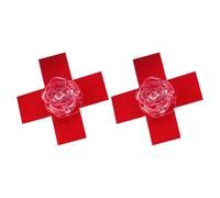 Barrettes croisées roses pour femme et fille des années 2000 Punk Résine Pince à cheveux Anime Côté épingle à cheveux Tous les décors de cheveux assortis 1/2 pcs Épingle à cheveux vintage