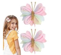 Barrettes de cheveux colorés, Barrettes de cheveux pour | Barrettes de dessin animé anti-glissement | 1 paire accessoires de cheveux en maille, épingles à cheveux pour pour la vie quotidienne, voyages