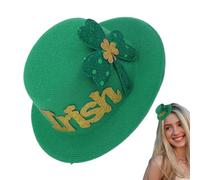 Barrettes de la Saint-Patrick pour Femmes | Accessoire de Tête Festif Saint-Patrick - Barrettes Haut-de-forme Trèfle pour Femmes | pour Vacances Fêtes Carnaval Cosplay et