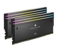 Corsair Kit mémoire RAM Dominator Titanium DDR5 RGB 2x modules 0 Go Noir Compatible iCUE