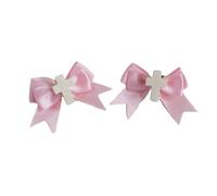 Barrettes Décontractées Pince à Cheveux Croix Doux Coloré Plat Clip Épingle À Cheveux Coloré Bowknot 2000s Pince à Cheveux Pour Bouquets