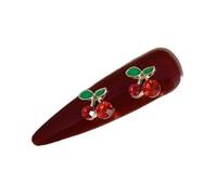 Barrettes en épingle à cheveux en forme de cerises douces avec cristal élégant des années 2000