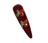 Barrettes en épingle à cheveux en forme de cerises douces avec cristal élégant des années 2000