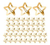 Barrettes Étoiles 50 Pièces Barrette Métallique Antidérapante Mode | Accessoires pour Cheveux de 3 cm Pour Les Jours Fête Festival Concert Bal Rendez-Vous Galant Femmes Et Filles