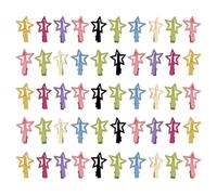 Barrettes Étoiles 50 Pièces Barrette Métallique Antidérapante Mode | Clips Cheveux Mignons 3 cm Pour Les Jours Fête Festival Concert Bal Rendez-Vous Galant Femmes Et Filles