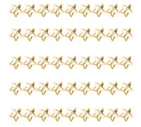 Barrettes Étoiles 50 Pièces Barrette Métallique Antidérapante Mode | Clips Cheveux Mignons 3 cm Pour Les Jours Fête Festival Concert Bal Rendez-Vous Galant Femmes Et Filles