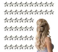 Barrettes Étoiles 50 Pièces Barrettes Métalliques Antidérapantes Mode | Accessoires pour Cheveux de 3 cm Pour Les Jours Fête Festival Concert Bal Rendez-Vous Galant Femmes Et Filles