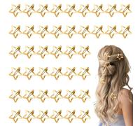 Barrettes Étoiles 50 Pièces De Barrettes Métalliques Antidérapantes De | Accessoires pour Cheveux de 3 cm Pour Les Jours Fête Festival Concert Bal Rendez-Vous Galant Femmes Et Filles
