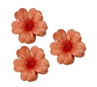 Barrettes Griffes À Fleurs - 3 Pièces Accessoires De Coiffure Anti-Dérapants | Barrettes Griffe De Style Hawaïen Pour Vacances | Pour Filles Épouse Petite Amie Sœur