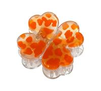 Barrettes Magnétiques Pour Cheveux,Épingle à Cheveux Magnétique Résistante Imprimé Léopard Quatre Feuilles - Pinces Griffes À - Pour Usage Quotidien, Maison, Voyage, Fêtes, Mariage, Vacances