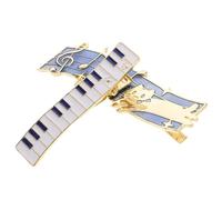 Barrettes Musicales pour Cheveux en Alliage, 2 Pièces, Style Piano | Maintien Sûr, Portables et Polyvalentes, pour Usage Quotidien et Soirées Spéciales, Design Unique et Créatif