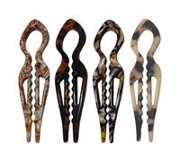 Barrettes pour Cheveux Ensemble de 4 Barrettes en Forme U Élégantes pour | Épingles à Cheveux Françaises pour les Femmes Pour La Danse, Le Salon, Le Port , Les St