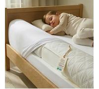 Barri?re de sécurité pliable pour lit bébé- 132 cm Coussin Tour de lits bébé enfants et de sécurité pour Tout-Petits Oeko-Tex