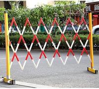 Barricade métallique extensible - Barrière de sécurité mobile rétractable, garde-corps pliable pour la sécurité des événements, la gestion de la foule et la protection des piétons