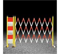 Barricade métallique extensible rétractable - Barrière de circulation robuste en fibre de verre pour entrepôt et parkings - Bouclier thermique de sécurité 1,2 m x 5 m - Rouge