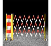 Barricade rétractable en métal extensible durable en fibre de verre - Clôture de sécurité robuste pour entrepôt et parking - Barrière thermique robuste