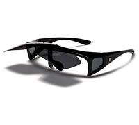 barricade SURLUNETTES DE Soleil POLARISANTES FLIP UP POLARISEES RELEVABLES CLIP VERRES POLARISÉS FLIP UP PZ-BAR605 (monture noir brillant verres gris)