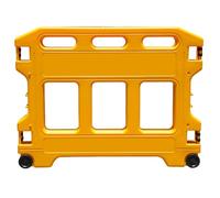 Barricades routières extensibles - Clôture temporaire en plastique pour contrôle des foules - Barricades de sécurité pliables extra larges pour la circulation des piétons