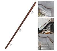 Barrier D'Escalier, Rail de Bannister Pour Les Escaliers, En Bois -20Ft Kit Complet, Barre de Soutien Des Balustrades D'Escalier Du Couloir/1Ft