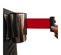barrière à cordes, Barrière murale magnétique rétractable de contrôle des foules 2/3/5 m, adaptée à l'adsorption sur portes parois épaisses en fer(3M/9.8FT)