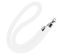 Barrière à cordes pour files d'attente Corde torsadée multicolore for barrière de contrôle des foules, longueur: 2 à 10pieds(White,2M)