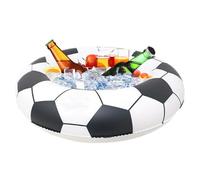 Barrière à glace de football - Glacière gonflable | Glacière de fête | Seau à glace étanche | Barre de service flottante pour extérieur, barbecue, pique-nique