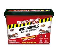 Barrière à Insectes Anti-Fourmis & autres rampants ZERO Insecticide, Poudrage - 2 Kg