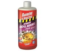 Barrière à insectes – Appât ATTRAK' pour guêpes, frelons, mouches et moucherons – Concentré 500 ml