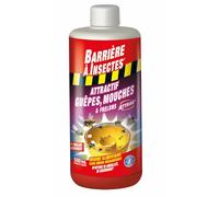 Barrière à insectes – Appât ATTRAK' pour guêpes, frelons, mouches et moucherons – Concentré 500 ml