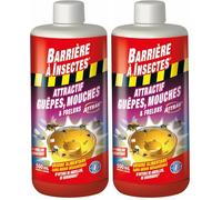 BARRIERE A INSECTES Attractif pour Piège à Guêpes, Mouches et Frelons, 500 mL, BARPITRAP500 (Lot de 2)