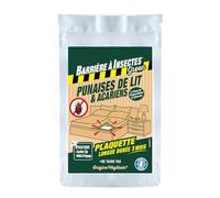 BARRIERE A INSECTES GREEN Tablette Anti Punaises de Lit & Acariens, Longue Durée, Actif d'Origine Végétale, 1 Tablette, BARBIOTAB1