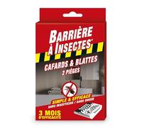 Barrière à Insectes Pièges Collants Anti-Cafards - Etui de 2 pièges