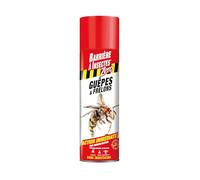 Barrière à Insectes Zero Insecticide, Spécial Guêpes et Frelons, Action Immédiate, Aérosol, Prêt à l'emploi - 400 ML, nc