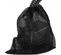 barrière à Pompe - Sacs filtrants pour Pompe Bassin avec Cordon Serrage | Sac en Maille Fine avec Anti-Obstruction, matériau Polyester résistant et indéchirable pour Filtre Bassin Biologique (Noir, 3