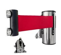 Barrière à rivet - Barrière de sécurité pour montage mural | Ceinture portable et magnétique montée sur le mur avec boîtier en acier inoxydable, barrière rétractable
